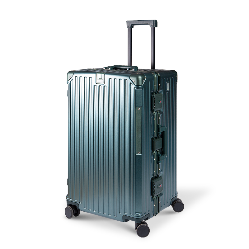 Bagagli a cornice in alluminio extra-large resistente con porta di ricarica USB per viaggi internazionali