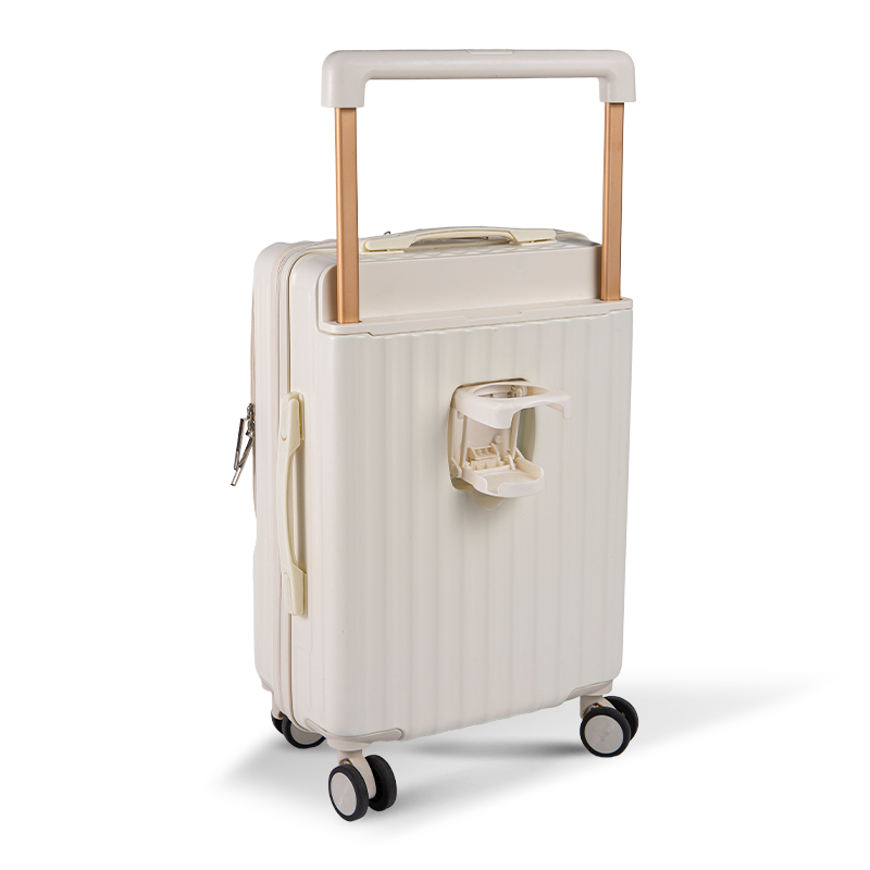 Bagagli a carrello SGG con cinque ruote, grande capacità, apertura anteriore, robusta, silenziosa, bagaglio da viaggio alla moda