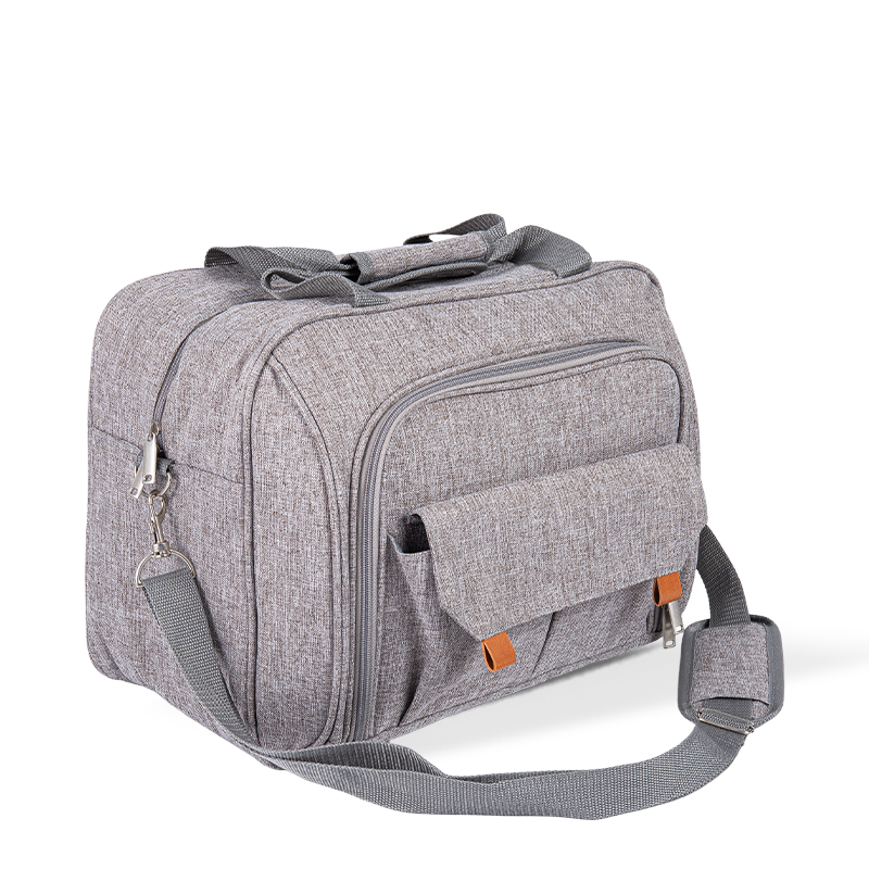Borsa da pranzo per donne, box da pranzo isolato da uomo e da uomo e da donna, borsa per pranzo a doppio strato espandibile, borsa per il pranzo leggero a prova di perdita, con borsa per tessuti laterali (grigio)